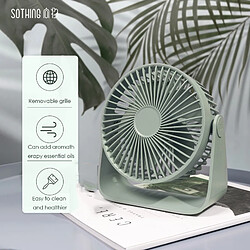 Avis Universal Mini ventilateur de refroidissement Diffuseur d'arôme Ventilateur de bureau USB avec angle réglable à 360 rotations, Bureau Home Voyages | Fan (vert)