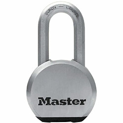 MASTER LOCK Cadenas Haute Sécurité - A Clé - Acier Inoxydable - Anse Longue - Extérieur - M830EURDLH