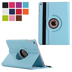 Xeptio Housse nouvel Apple iPad 9.7 2017 / iPad 9,7 2018 rotative - Etui coque bleu