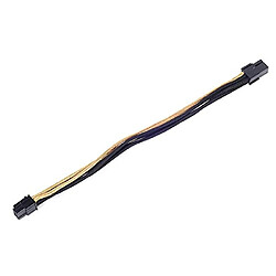 Avis SilverStone SST-PP07-IDE6BG - 25cm 6pin vers PCI-E 6pin Cable d'extension manchonné, noir or