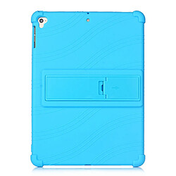 Coque en silicone Souple avec béquille bleu clair pour votre Apple iPad Air (2020)/iPad Air 2/iPad 9.7 pouces (2017)/iPad 9.7 pouces (2018)