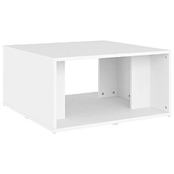 Maison Chic Ensemble de 4 Tables basses,Table Console pour salon Blanc 33x33x33 cm Aggloméré -MN64638 pas cher