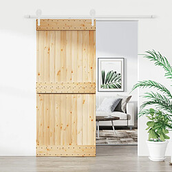 VIDAXL - Porte coulissante 90x210 cm Pin massif