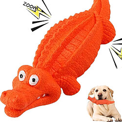 Jouet Crocodile pour chien - Jouet interactif en caoutchouc durable pour dresser et mâcher - Cadeau parfait pour chien