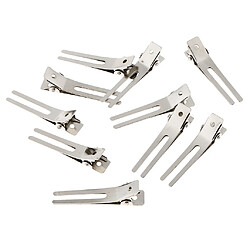 10 / Pack Pinces à Boucles à Double Broche, Pinces à Cheveux à Section de Réglage de Boucles - Pinces Crocodile épingles à Cheveux pour Noeud de Cheve