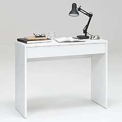 FMD Bureau avec tiroir large 100 x 40 x 80 cm Blanc