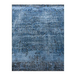 Avis Vidal Tapis de laine 282x178 Bleu Ultra Vintage