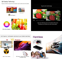 Yonis Videoprojecteur Android 4K UHD Portable Smart DLP Wi-Fi Bluetooth pas cher