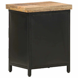 Acheter Maison Chic Table de chevet,Table de nuit,Table d'appoint pour salon 40x30x52 cm Bois de manguier brut -MN59823