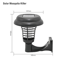 Wewoo LED Avec panneau solaire Lampe anti-moustiques Zapper Killer UV insectes ravageurs extérieur jardin pelouse paysage lumière