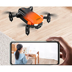 Avis 1 batterie mini drone photographie aérienne 4K caméra simple caméra positionnement d'avions évitement d'évitement télécommande avion-orange