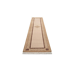 Avis Vidal Tapis de couloir en laine 399x81 brun Darya