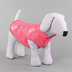 Wewoo Winter Dogs Pet Cat rembourré Gilet Manteau Chiot Vestes Chaudes VêtementsTaille 2XL Rose