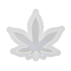 Feuille d'érable Silicone Cendrier de Résine Moules, Mauvaises Herbes de Résine Moules pour la Coulée de Résine, 2 dans 1 Époxy Résine Moules Silicone