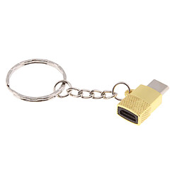 Acheter Adaptateur OTG Portable Type-C Mâle Vers Micro USB Femelle Chargement Et Données Or