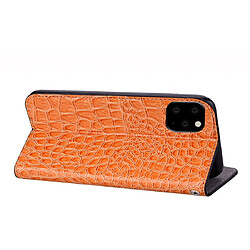 Acheter Wewoo Coque Etui à rabat en cuir paillettée et fentes pour cartes iPhone 11 Orange