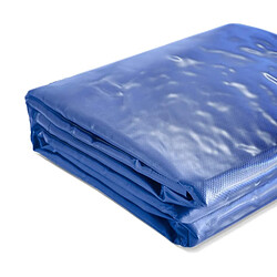 Helloshop26 Bâche de protection imperméable résistante aux intempéries polyester revêtu de pvc 650 g m² couverture étanche d'extérieur camion meuble de jardin bois 4x3 m bleu 01_0000286