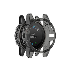 Coque en TPU flexible, transparent noir pour votre Garmin Fenix 5S/5S Plus