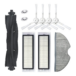 1pcs Brosse à rouleau+2paires de brosses latérales+2pcs filtres+2pcs noyaux d'eau+1pcs chiffon pour 360 S5 S7 Aspirateur