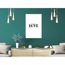 Paris Prix Tableau Imprimé Simple Love 40 x 60 cm