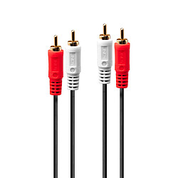 Lindy 35661 câble audio 2 m 2 x RCA Rouge, Blanc