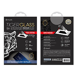 Muvit Tiger Glass verre trempé incurve + applicateur pour Samsung Galaxy S9+