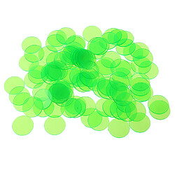 300pcs jetons de jeu de bingo professionnels comptant le nombre de jetons de bingo en plastique vert pas cher