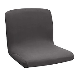 Housse De Chaise De Tabouret Extensible Couvre-siège De Chaise De Salle à Manger De Cuisine Souple Gris Foncé pas cher