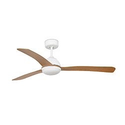 Faro Barcelona Ventilateur de plafond marron 3 pales avec moteur à courant continu 