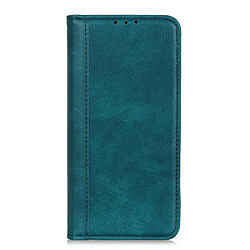 Etui en PU texture litchi, magnétique auto-absorbant, antichoc avec support vert pour votre Honor X30