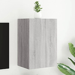 vidaXL Meuble TV mural sonoma gris 40,5x30x60 cm bois d'ingénierie