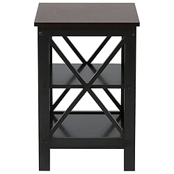 Acheter Beliani Table d'appoint noire FOSTER