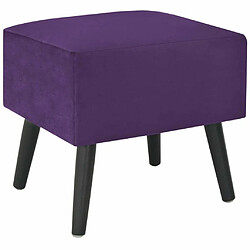 Avis Maison Chic Table de chevet,Table de nuit,Table d'appoint pour salon Violet foncé 40x35x40 cm Velours -MN71828