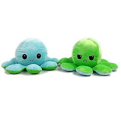 Universal Flip octopus réversible Toygreen en peluche / bleu ciel