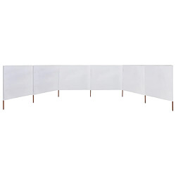 Avis Maison Chic Paravent/Cloison de séparation 6 panneaux Tissu 800 x 80 cm Blanc -MN22259