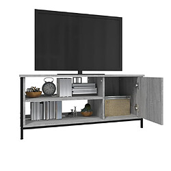 Avis vidaXL Meuble TV sonoma gris 100x40x45 cm bois d'ingénierie