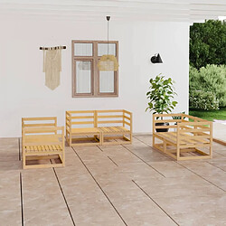 Maison Chic Salon de jardin 6 pcs - Table et chaises d'extérieur - Mobilier/Meubles de jardin Moderne Bois de pin massif -MN40544