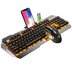 Jeu de clavier et de souris de chargement sans fil Ensemble clavier et souris lumineux