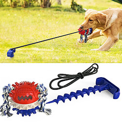 Avis Jouet à tirer pour chien, jouet à mâcher, jeu interactif de tir à la corde pour chiens agressifs, corde de dentition indestructible, bleu.