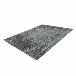 Acheter Paris Prix Tapis Imprimé Tissé à la Main Antigua Gris & Bleu 80 x 150 cm