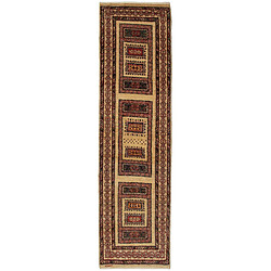 Vidal Tapis de couloir en laine 291x77 beige Kashkuli