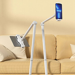 Support de sol pour tablette / téléphone portable FLEXMOBI STAND métal blanc hjh OFFICE pas cher