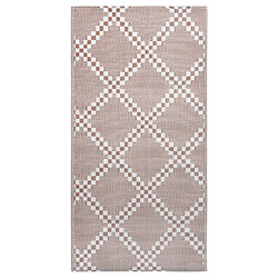 vidaXL Tapis d'extérieur Marron 80x150 cm PP