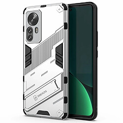 Coque en TPU antichoc avec béquille argent pour votre Xiaomi 12 Pro 5G