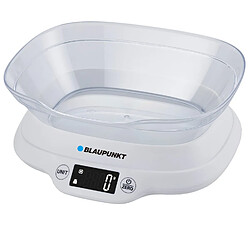 Blaupunkt Balance de cuisine numérique avec bol amovible de 1,2 litre jusqu'à 5 kg Touches numériques Balance numérique