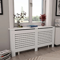 vidaXL Cache-radiateur Blanc 172x19x81,5 cm MDF 