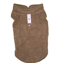 Wewoo Hiver flanelle polaire vêtements pour animaux domestiques manteau bouledogue français costumes de carlin veste chiens chiotstaille L café