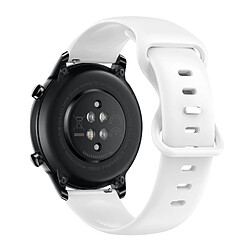 Avizar Bracelet pour Honor Magic Watch 2 42mm Silicone Souple Blanc