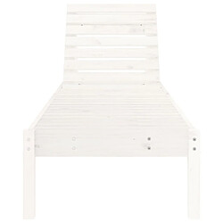 Acheter Maison Chic Lot de 2 Chaises longues | Transat Bain de soleil blanc 199,5x60x74 cm bois massif de pin -GKD37586