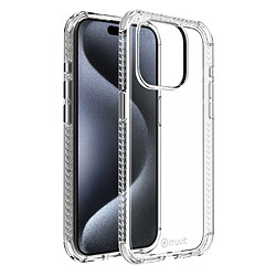 Muvit Coque pour iPhone 15 Pro Renforcée et Antichoc 3M Transparent